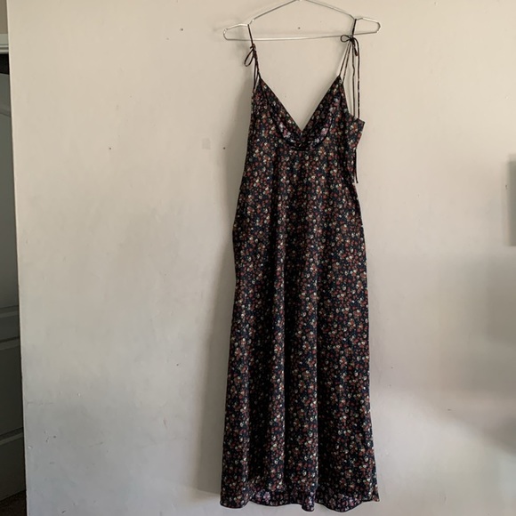 SANDRO Floral-print twill midi dress Size (10 US) 42 - Picture 8 of 12